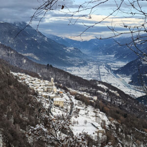 Caspano in winter, Costiera dei Cech