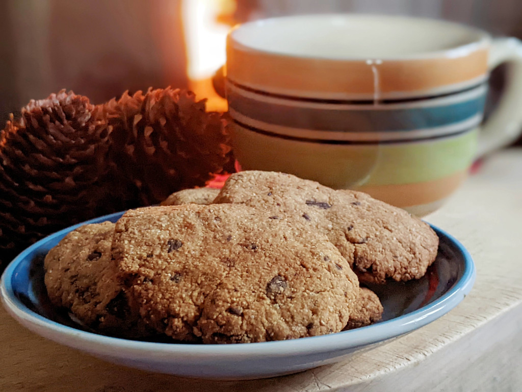 Biscotti vegani con polvere di arancia